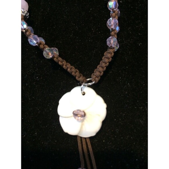 Cookie Lee Necklace Pink Genuine Crystals Choker 18" new Adjustable - Picture 3 of 4